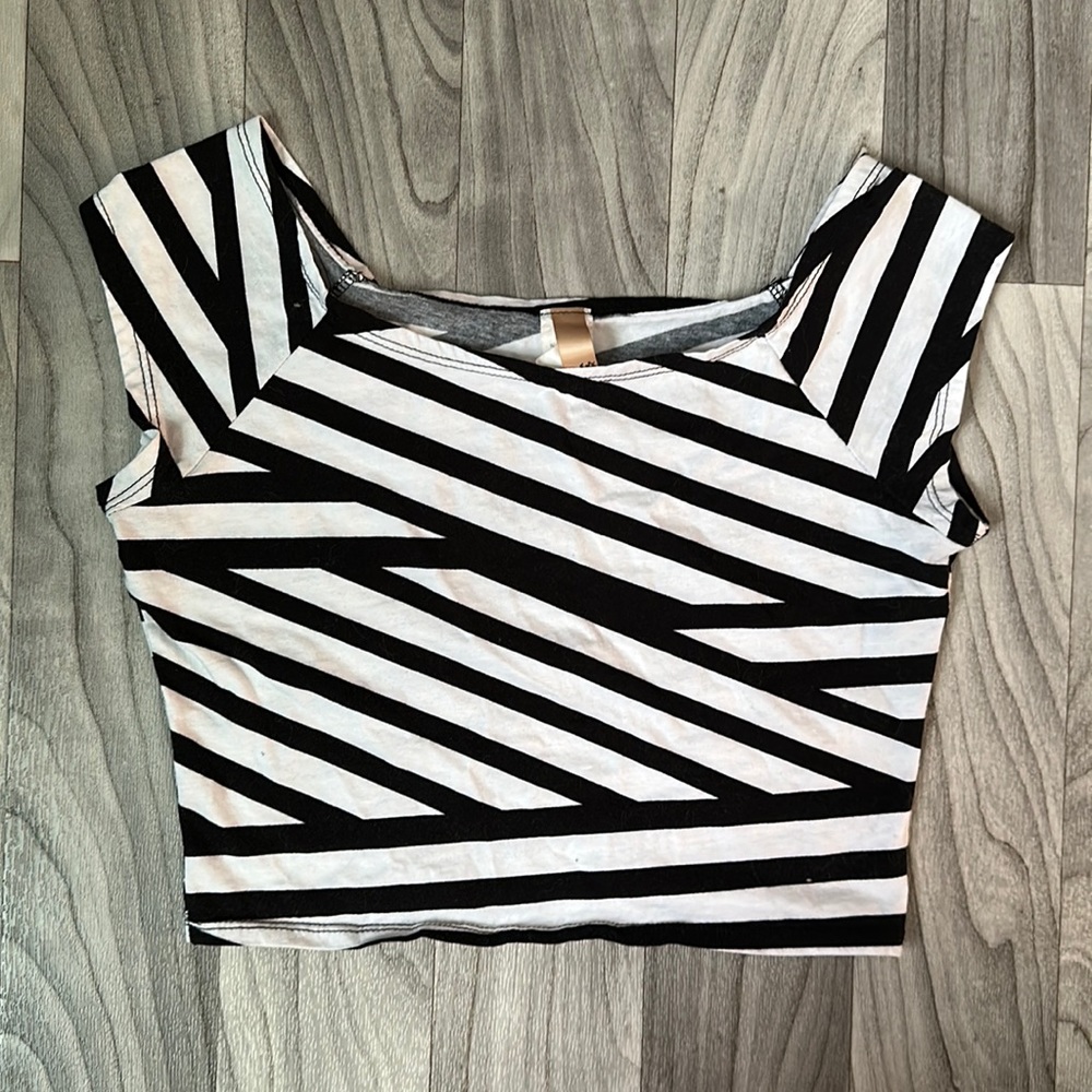 Striped Cropped Top (L)